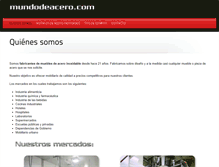 Tablet Screenshot of mundodeacero.com